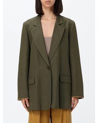 Twinset - Single-Breasted Linen Blend Blazer - Lyst