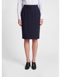 Magda Butrym - High-Waisted Cotton Slim-Fit Mini Pencil Skirt - Lyst