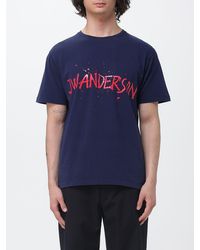 JW Anderson - Cotton Crew Neck T-Shirt With Logo - Lyst