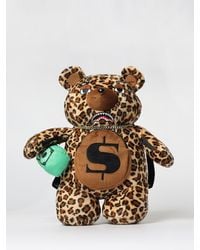 Sprayground - Zaino Leopard Money Bear - Lyst