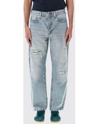 Levi's - 568 Straight Fit Distressed Denim Jeans With A Mid-Rise Waist - Lyst