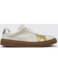 Camper - Twins Calfskin Low-Top Trainers With Contrast Logo - Lyst