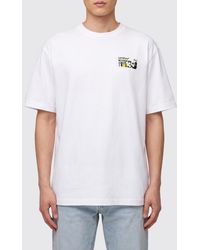 Off-White c/o Virgil Abloh - Cotton T-Shirt With Arrow Logo Graphic Print On The Back - Lyst