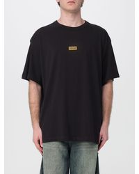 Versace Jeans Couture - Oversize Cotton T-Shirt With Logo - Lyst