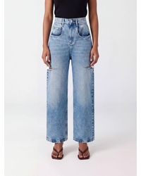 Maison Margiela - High-Waisted Wide-Leg Jeans - Lyst