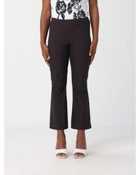 Liviana Conti - Cotton Canvas Crop Trousers - Lyst