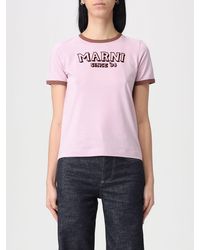 Marni - Cotton T-Shirt With Logo - Lyst