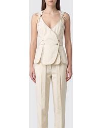 Vivienne Westwood - Roxy Double-Breasted Cotton Top With Off-Shoulder Design - Lyst