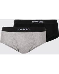 Tom Ford - Two-Pack Stretch-Cotton Briefs With Logo Waistband - Lyst