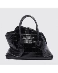 The Attico - La Passeggiata Croc-Effect Calfskin Mini Handbag - Lyst