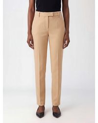 Alberto Biani - Slim Fit Technical Crêpe Chino Trousers With Belt Loops - Lyst