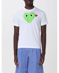 COMME DES GARÇONS PLAY - Comme Des Gar&Ccedil	Ons Play Printed Cotton T-Shirt - Lyst