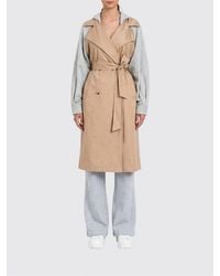 Twinset - Cotton Trench Coat With Hood - Lyst
