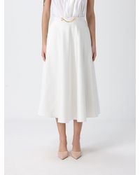 Elisabetta Franchi - Satin Skirt - Lyst