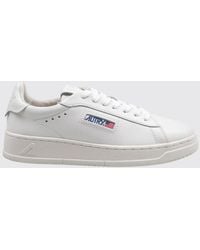 Autry - Dallas Low Bicolour Calfskin Leather Trainers With Padded Low-Top Ankle - Lyst