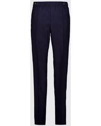 Givenchy - Slim-Fit Striped Wool-Blend Trousers With Elasticated Waist - Lyst