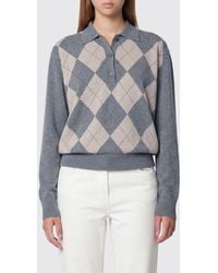 Rohe - Argyle Long-Sleeved Knit Polo - Lyst