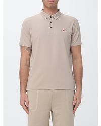 Peuterey - Cotton And Silk Blend Polo Shirt - Lyst