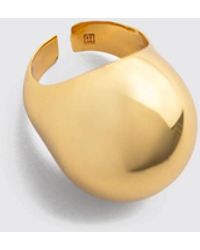 FEDERICA TOSI - Mia Adjustable 18K-Plated Bronze Ring - Lyst