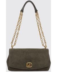 Michael Kors - Bryant Suede Shoulder Bag With Chain Handle - Lyst