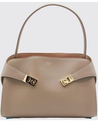 Ferragamo - Hug Medium Smooth Calfskin Leather Flap Shoulder Bag - Lyst
