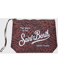 MC2 Saint Barth - Aline Striped Polyester Pouch - Lyst