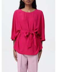 Liu Jo - Viscose Blouse With Belt - Lyst