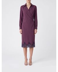 Alberta Ferretti - Midi Shirt Dress - Lyst