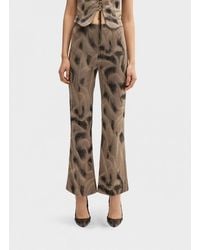 MACCAPANI - Proper Flared Trousers - Lyst