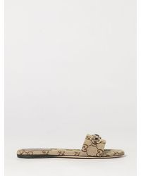 Gucci - Gg Jacquard Fabric Mule Sandals With Horsebit Detail - Lyst