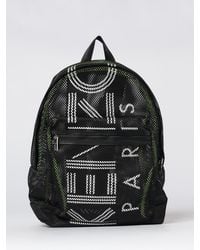 KENZO - Perforated Mesh Backpack With Printed Logo - Lyst