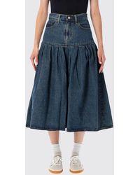 Levi's - High-Waisted A-Line Denim Midi Skirt With Bull Pockets - Lyst