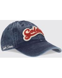 Golden Goose - Vintage Denim Baseball Cap With Embroidered Logo Patch - Lyst
