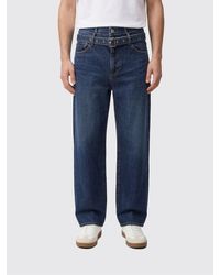 Sacai - Cotton Denim Straight Jeans - Lyst