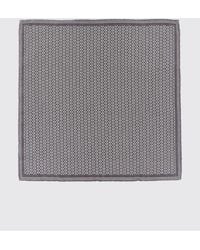 Brunello Cucinelli - Abstract Print Pure Silk Pocket Square - Lyst
