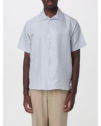 RANRA - Short-Sleeved Cotton-Blend Bowling Shirt With French Collar - Lyst
