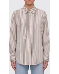 Isabel Marant - Striped Silk Blend Shirt - Lyst