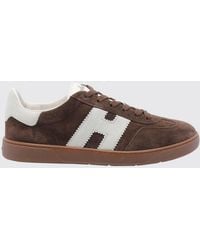 Hogan - Baskets Cool En Cuir De Veau Lisse Et Suède Avec Logo H - Lyst