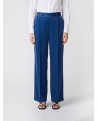 Patrizia Pepe - Viscose Blend Palazzo Trousers - Lyst