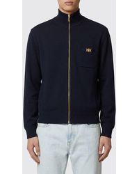 Versace - Cotton And Cashmere Cardigan With Logo - Lyst