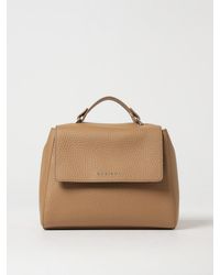 Orciani - Sveva Soft Hammered Leather Bag - Lyst