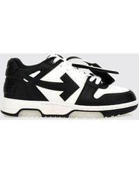 Off-White c/o Virgil Abloh - Out Of Office Bicolor Smooth Leather Low-Top Sneakers With Tag - Lyst