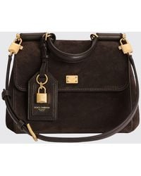 Dolce & Gabbana - Dolce &Amp Gabbana My Sicily Small Leather Handbag With Removable Shoulder Strap - Lyst