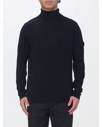 Peuterey - Pure Wool Turtleneck With Long Sleeves And Applied Logo Patch - Lyst