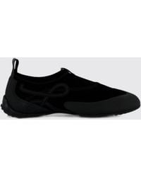Loewe - Grip Aqua Suede Slip-On Trainers With Rubber Sole - Lyst