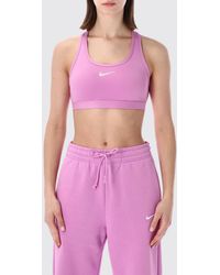 Nike - Swoosh Stretch Technical Fabric Cropped Top - Lyst