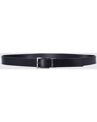 Emporio Armani - Reversible And Adjustable Leather Belt With Logo Buckle - Lyst