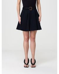 Versace Jeans Couture - Stretch Cotton Skirt - Lyst