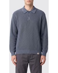 Carhartt - Long-Sleeved Cotton Knit Polo With Ribbed Collar - Lyst