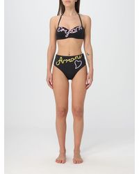 Emporio Armani - Bikini in lycra con logo - Lyst